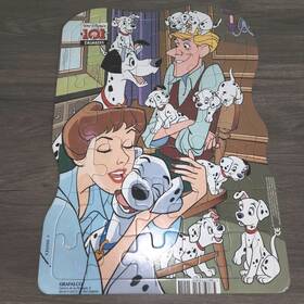 Grafalco 788477734802 Disney 101 Dalmations Frame Tray Puzzle By Vintage Used