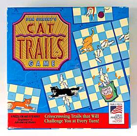 Great American Puzzle Factory 010563001376 Vtg 1996 Dan Gilberts Cat Trails Card Tile Game