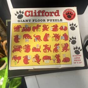 Great American Puzzle Factory 010563002106 Vintage Clifford The Big Red Dog Abcs Giant Floor 1997 Used