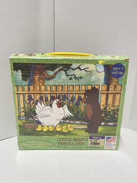 Great American Puzzle Factory 010563002526 Vtg 90s Maurice Sendak Little Bear 24 Pc Floor Friend Hen - Complete
