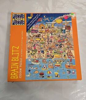 Great American Puzzle Factory 010563005077 Within A Brain Blitz 100 Piece Jigsaw Complete