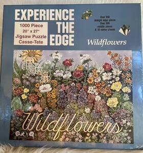 Great American Puzzle Factory 010563008030 Vintage 1992 Experience The Edge Wildflowers 1000pc Seal