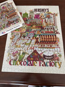 Great American Puzzle Factory 010563009921 Vintage 1991 Hersheys Chocolate 550 Piece Jigsaw
