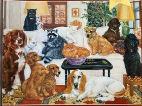 Great American Puzzle Factory 010563080531 Family Album Gapf Cats Dogs 1000 Pc Vtg Rare Complete