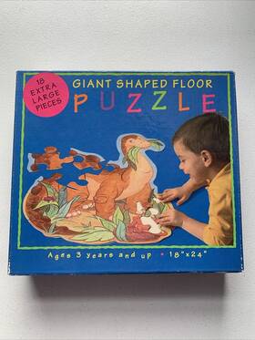 Great Anerican Puzzle Factory 010563002083 American Giant Shape Floor Dinosaur 18 X 24