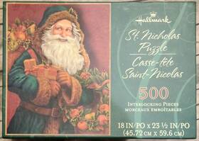 Hallmark 015012564709 Rare St. Nicholas 500 Piece Puzzle 18 Inch X 23.5