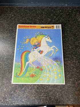 4536a-1 Hallmark 033500045363 Vintage 1983 Rainbow Brite Golden Frame-tray 19 Piece Puzzle #4536a-1