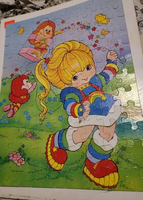 Hallmark 94133691-509 Rainbow Brite Jigsaw Puzzle 100 Pieces Golden 1983 Complete Vintage