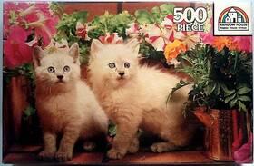 Happy House Group 038457700143 White Kittens Fully 500 Pc Encore Random 13 Inch X 20 Isbn