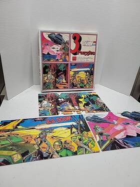 Hasbro 078581062045 1983 American Publishing Corp. Apc G.i.joe 3 Puzzles Set - 2 Of Complete