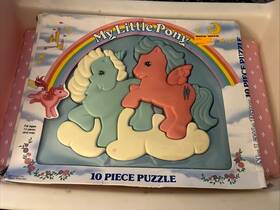 Hasbro 085633017700 Vintage 80 S Mlp My Little Pony G1 Firefly 3d Plastic Tray Puzzle And Original Box