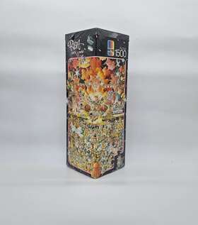 Heye 001689088521 Vintage Ryba Lets Rock 1500 Piece Puzzle 8852 Triangle Box New 1988 Nib