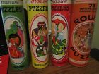 High 1-12 Harett Gilmar Inc And Jigsaw Made In Canada Vintage 4 Puzzles Hg Toys 3-13 Original Cans