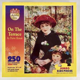 Hoyle 041187086005 Vintage On The Terrace 250 Pc Puzzle Medallian Series 1995 Complete