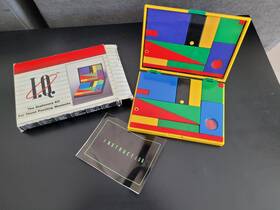 I.q. 016363042953 Vintage 1980s I.q. Stationery Kit Tangram Puzzle Set With Box And Instructions