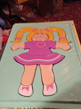 Illco 045782200057 Vintage 1983 Cabbage Patch Kids 11 Piece 3-d Plastic Puzzle With Original Box Rare