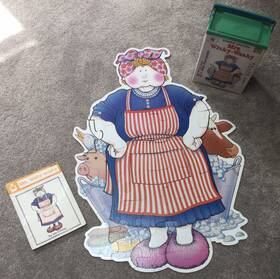 Instructional Fair Ts Denison 651468009625 Mrs Wishy Washy Jumbo Kids Toy Puzzle 1999 And Book