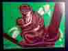 J065013 Judy Instructo Monkey And Baby Wooden Puzzle Vintage 1974 6 Pieces
