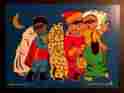 J606502 Judy Instructo Halloween Puzzle 22 Pieces Vintage 1974 Wooden Rare
