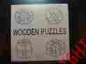 Japanese3d Vintage Wooden Brainteaser 4 Puzzles W Original Box Instructions