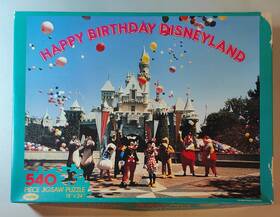 Jaymar 031716022703 Happy Birthday Disneyland - 540pc Vintage Jigsaw Puzzle By Complete