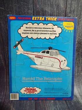 Jaymar 031716025483 Vintage 1992 Harold Helicopter Puzzle - Thomas Shining Time Station