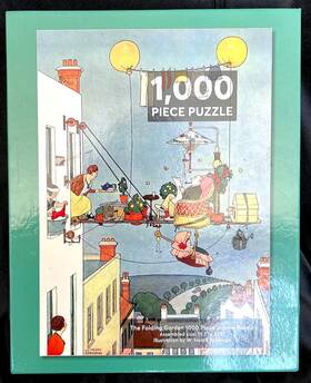 Jigsaw Central 644824794020 Inch The Folding Garden 1000 Pc Puzzle By W. Heath Robinson - Rare