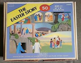 J036058 Judy Instructo 089863360582 The Easter Story 50 Piece Floor Puzzle - 24 Inch X 36 Jesus