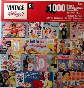 Karmin 773392025721 Kelloggs Cereal Bran Flakes Corn Rice Krispies 1000 20x27 Puzzle