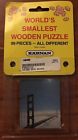 Karnan New Vintage Worlds Smallest Wooden Puzzle 99 Pieces Golden Gate Bridge 099252511129