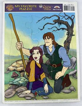 Landoll S 087577060361 Vintage Quest For Camelot 12 Piece Frame Tray Puzzle Warner Brothers