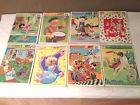 Street-1980-93 Lassie Vtg Disney Lot Inlaid 8 Cardboard Sesame Barbie Puzzles