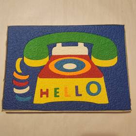 Lauri 700239020090 Vintage Lr-2009 Telephone 20-piece Foam Rubber Puzzle Rare Htf