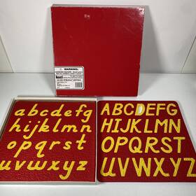 Lauri 700239023510 Alphabet Puzzles Upper And Lower Case Puzzle Crepe Foam Vintage Lot