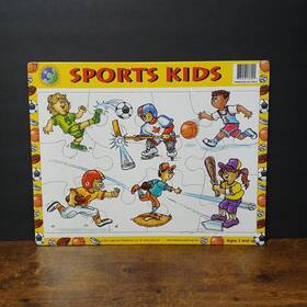 Leap Year 788958136001 Vintage 2001 Sports Kids 12pc Tray Puzzle Printed In Italy