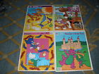 Lot Of 4 Vintage Puzzles Barney Looney Tunes Darkwing Duck Road Runner 032244043642