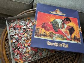 98014.9 M.g.m 004618980149 Gone With The Wind 800 Piece Jigsaw Puzzle Cinema Vintage 1989 Euc