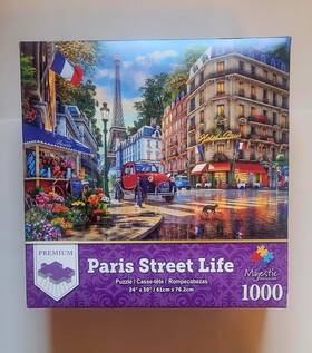Majestic 091683109371 Paris Street Life Puzzle 1000 Pieces 24in X 30in Free Shipping