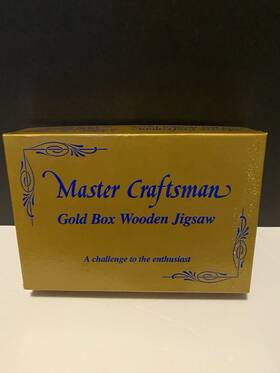 7279 Master Craftsman Gold Box Wooden Jigsaw Inch Market Day 500 Piece / Worked Complete