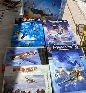 Master King Victory Trefl 705988604218 Lot 6 Puzzles Airplane Air Force Wwii P 51 T Birds Blue Angels 190 Aircraft F 14
