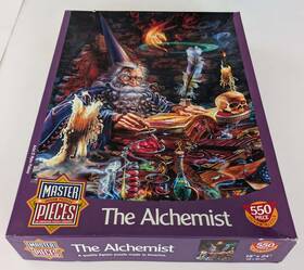 Masterpieces 705988007972 Vintage Jigsaw Puzzle The Alchemist Master 550 Pieces Miles Pinkney 18 Inch X 24
