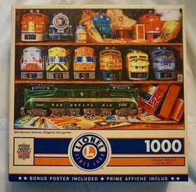 Masterpieces 705988719370 Master Pieces #71937 Inch Well Stocked Shelves Lionel Train 1000 Piece Puzzle