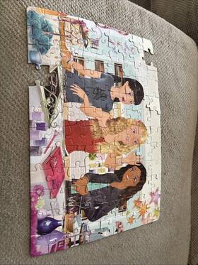 Mattel 027084329377 Barbie Vintage 100 Piece Puzzle Rare Missing 2 Pieces