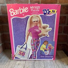 Mattel 074299419157 Collectible 1998 Barbie My Size Puzzle 50thanniversary Toys R Us Complete 37 Inch