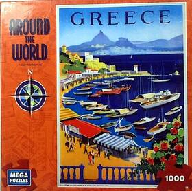 Mega 072348509330 Athens Bay Of Castella Greece Around The World Posters 1000 Pc 26.75x18.94