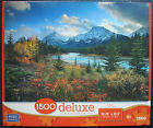 Mega Brands Jigsaw Puzzle 1500 Pc Deluxe Endless Beauty Fall Color At The Lake Mountain 072348505608