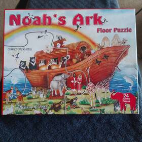 Melissa & Doug 000772904001 Vintage And Noah S Ark Floor Puzzle 24 Jumbo Pieces 3ftx2ft