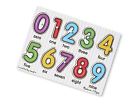 Melissa Doug Brand New Toddlers See-inside Easy Grasp Wood Numbers Peg Puzzle 600604201539