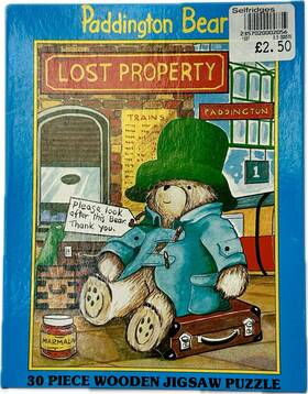 Michael Stanfield 012152013376 Vintage Paddington Bear Lost Property 30 Piece Wooden Jigsaw Puzzle Complete Box