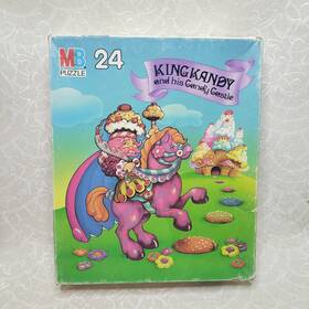 Milton Bradley 032244042874 Vintage 1984 King Kandy Candy Land 24 Large Pieces Kids Puzzle